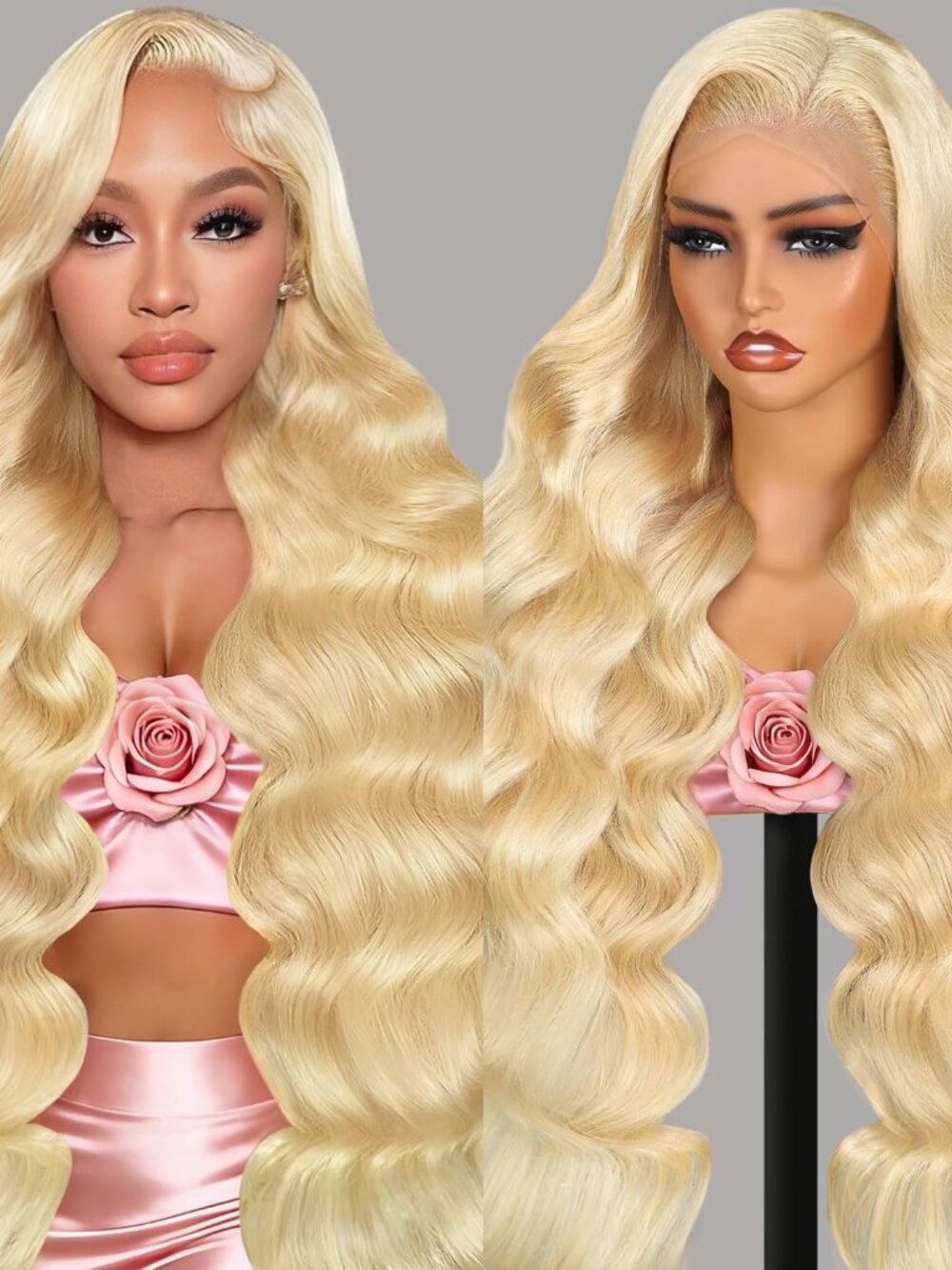 30in 613 Blonde Body Wave 13x6 HD Lace Front Wig 100% Human Hair